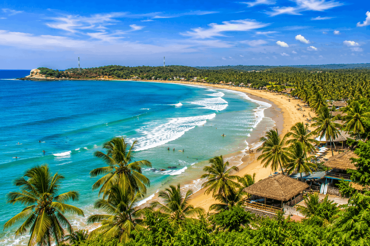 Arugam Bay – World-famous surfing destination.